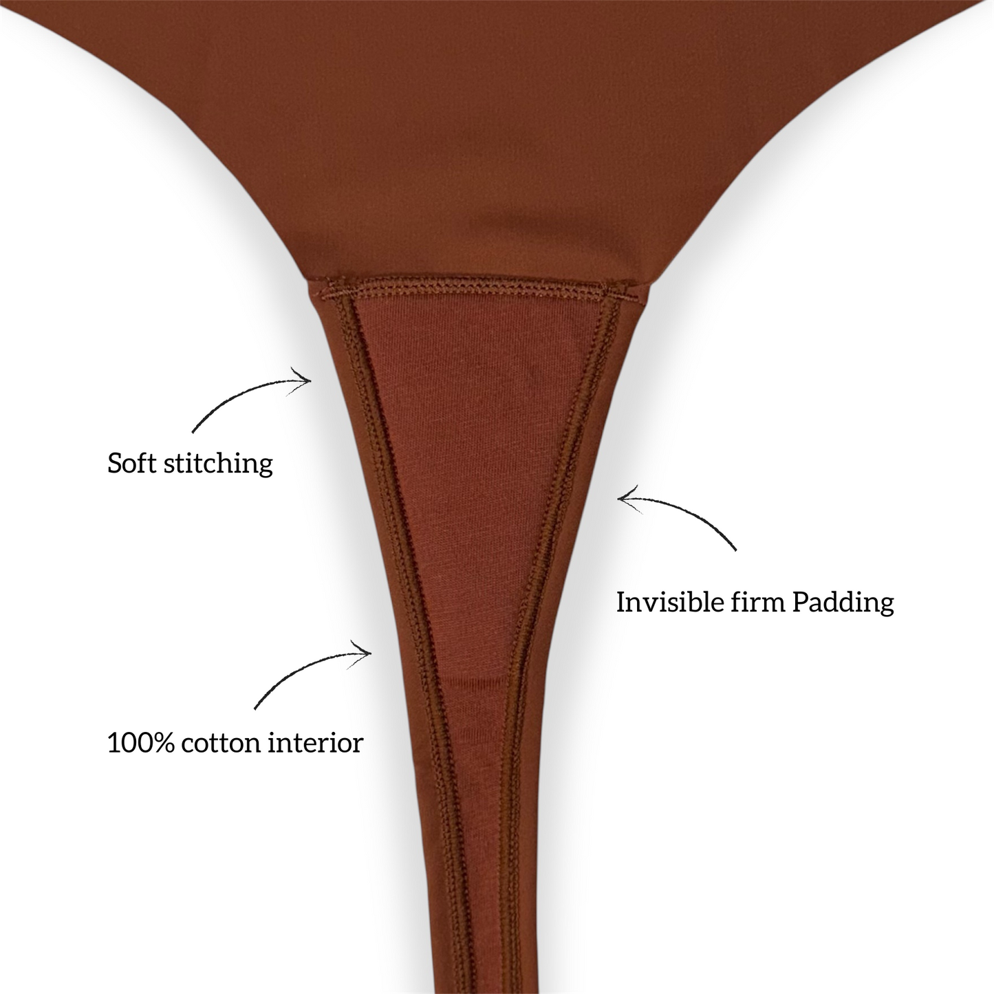 Camel-toe proof thong